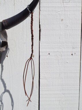 Hand Crafted HIPPY Inspired Key Chain/Bag Swag BRAIDED